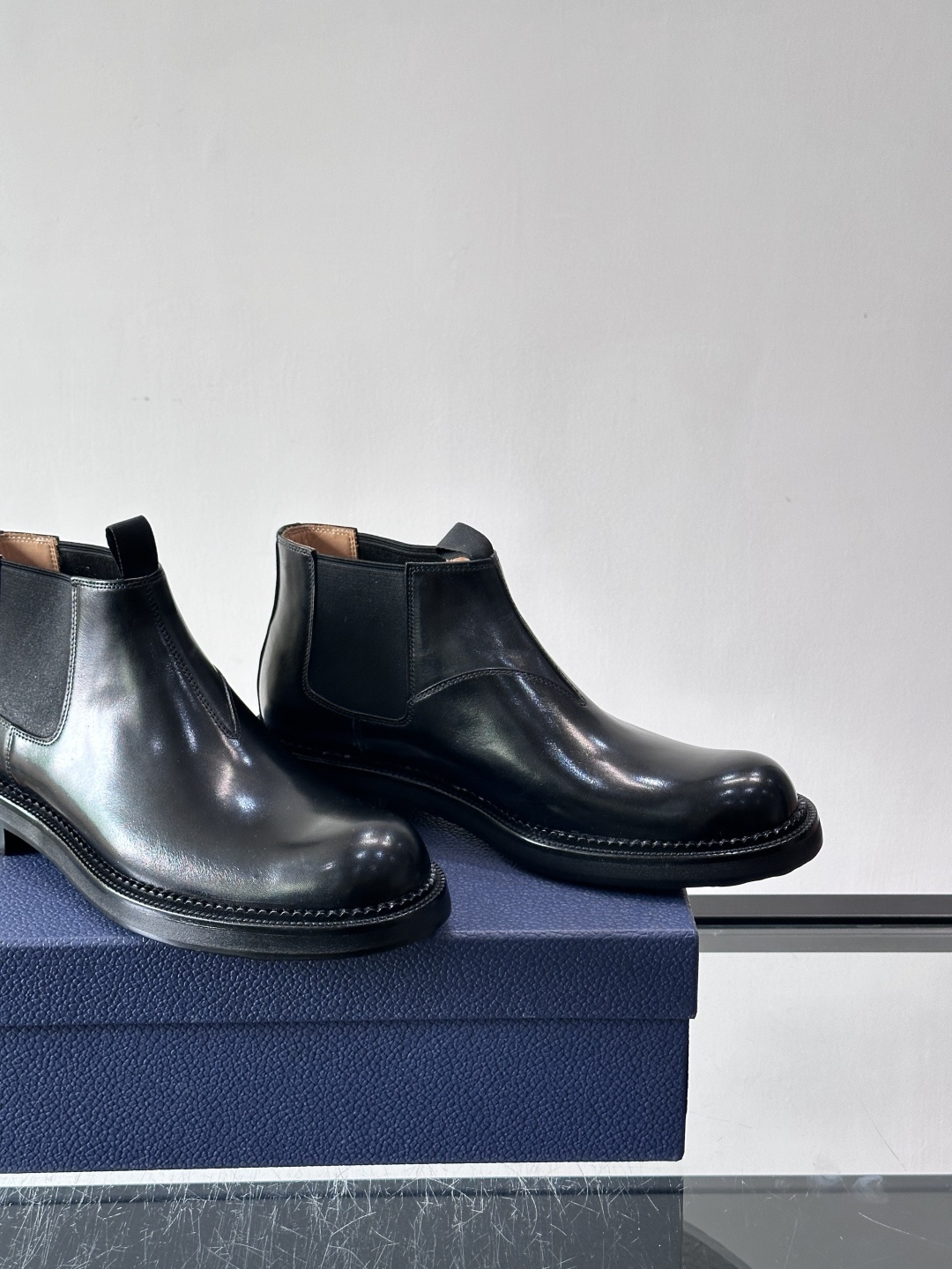 ◾️▫️Dio～r奢品男士高帮靴，纯手工制作，内外均为进口头层牛皮，高端精品精湛工艺，意大利进口双层真皮