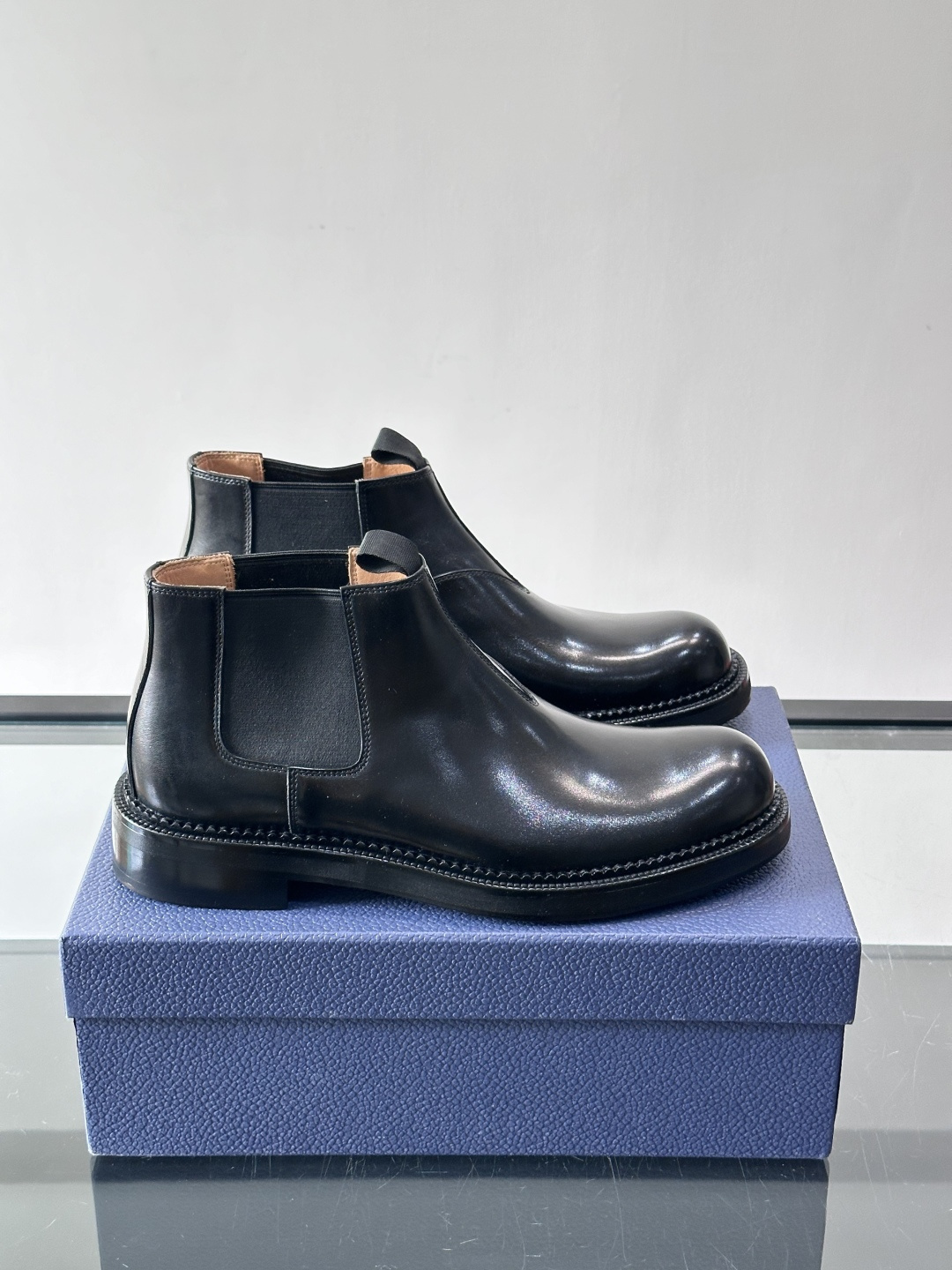 ◾️▫️Dio～r奢品男士高帮靴，纯手工制作，内外均为进口头层牛皮，高端精品精湛工艺，意大利进口双层真皮