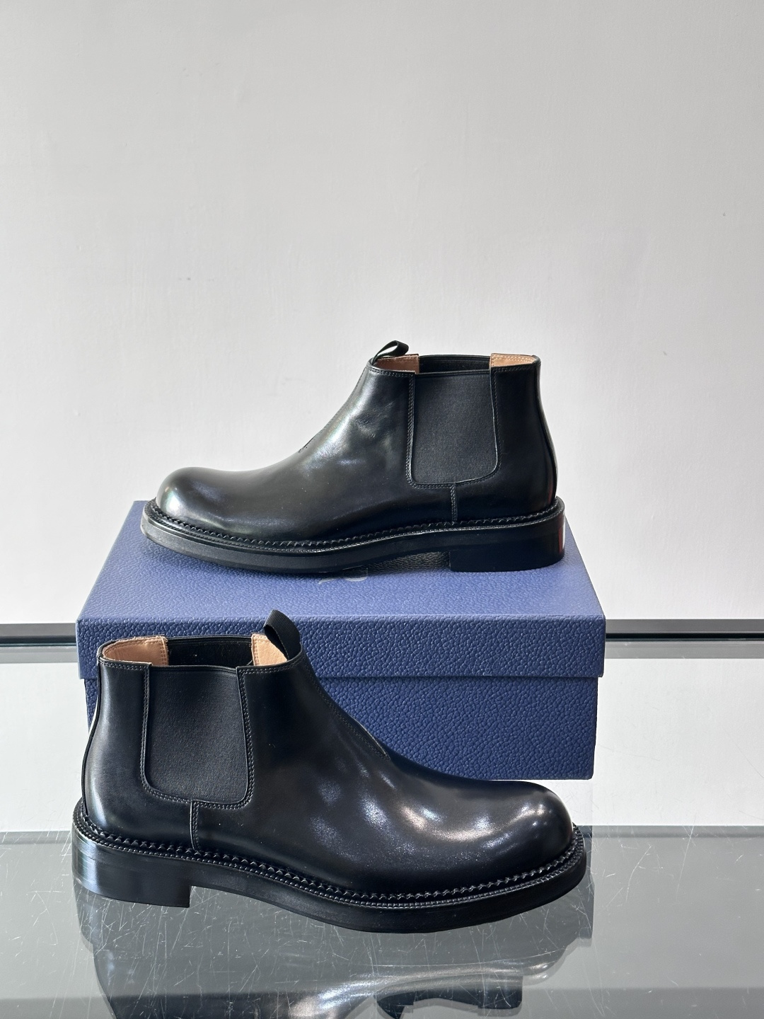 ◾️▫️Dio～r奢品男士高帮靴，纯手工制作，内外均为进口头层牛皮，高端精品精湛工艺，意大利进口双层真皮