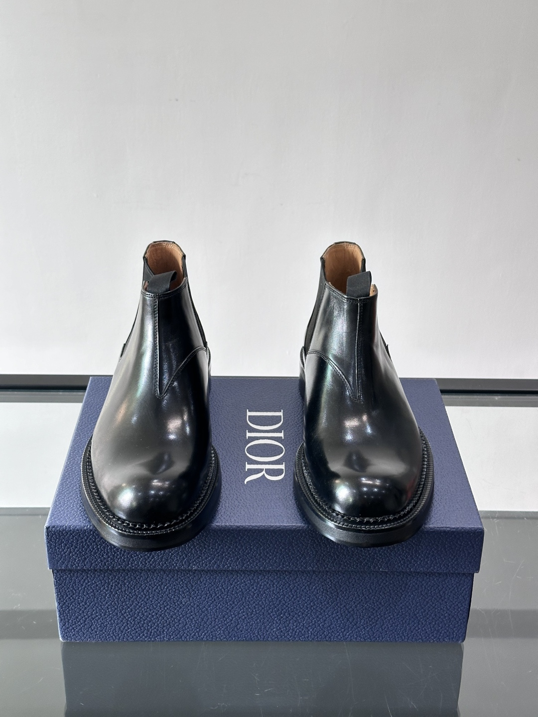 ◾️▫️Dio～r奢品男士高帮靴，纯手工制作，内外均为进口头层牛皮，高端精品精湛工艺，意大利进口双层真皮