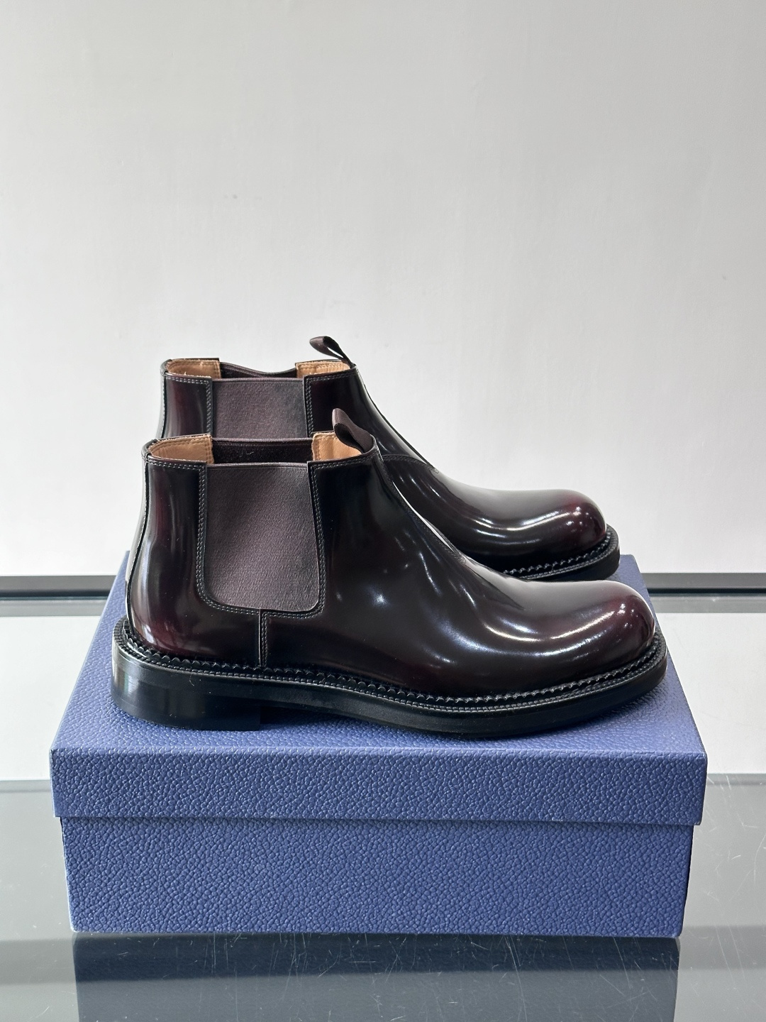 ◾️▫️Dio～r奢品男士高帮靴，纯手工制作，内外均为进口头层牛皮，高端精品精湛工艺，意大利进口双层真皮