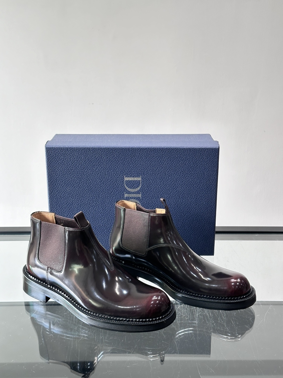 ◾️▫️Dio～r奢品男士高帮靴，纯手工制作，内外均为进口头层牛皮，高端精品精湛工艺，意大利进口双层真皮