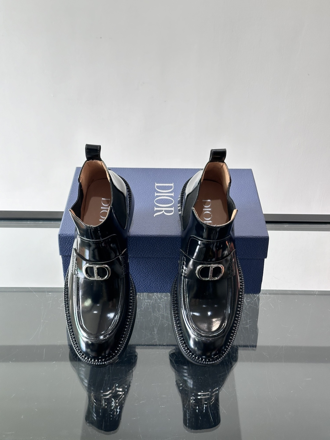 ◾️▫️Dio～r奢品男士高帮靴，纯手工制作，内外均为进口头层牛皮，高端精品精湛工艺，意大利进口双层真皮