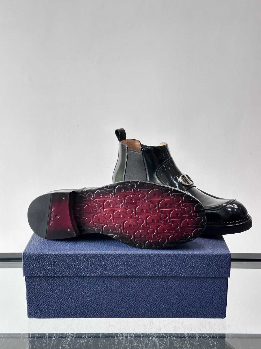 ◾️▫️Dio～r奢品男士高帮靴，纯手工制作，内外均为进口头层牛皮，高端精品精湛工艺，意大利进口双层真皮
