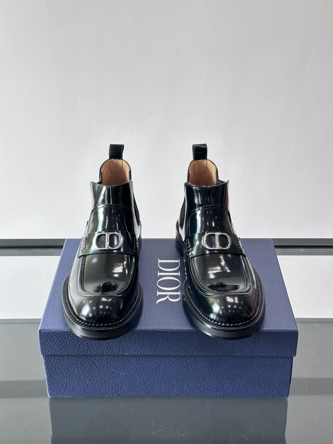 ◾️▫️Dio～r奢品男士高帮靴，纯手工制作，内外均为进口头层牛皮，高端精品精湛工艺，意大利进口双层真皮