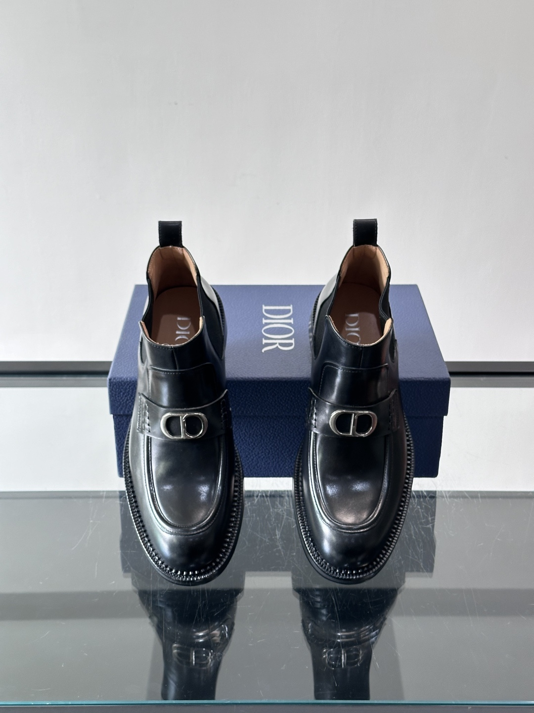 ◾️▫️Dio～r奢品男士高帮靴，纯手工制作，内外均为进口头层牛皮，高端精品精湛工艺，意大利进口双层真皮