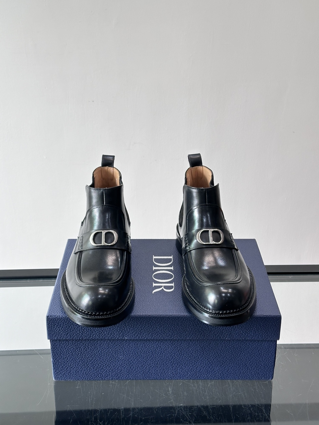 ◾️▫️Dio～r奢品男士高帮靴，纯手工制作，内外均为进口头层牛皮，高端精品精湛工艺，意大利进口双层真皮