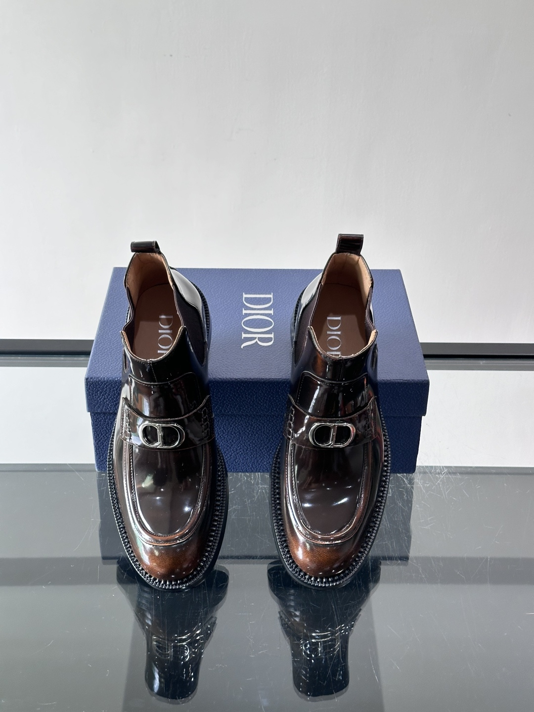 ◾️▫️Dio～r奢品男士高帮靴，纯手工制作，内外均为进口头层牛皮，高端精品精湛工艺，意大利进口双层真皮