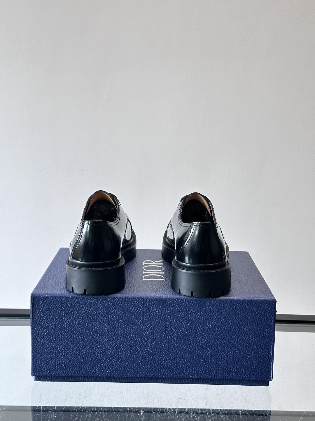 Dior 2026春季ExPlor德比鞋，黑色皮革+Oblique印花拼接，细节满分！厚底橡胶鞋底，防滑