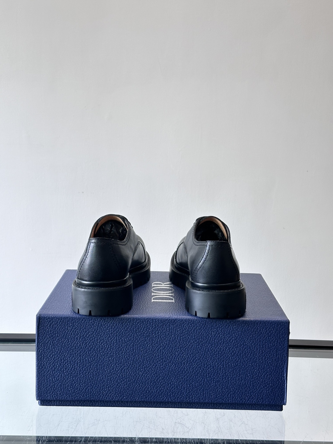 Dior 2026春季ExPlor德比鞋，黑色皮革+Oblique印花拼接，细节满分！厚底橡胶鞋底，防滑