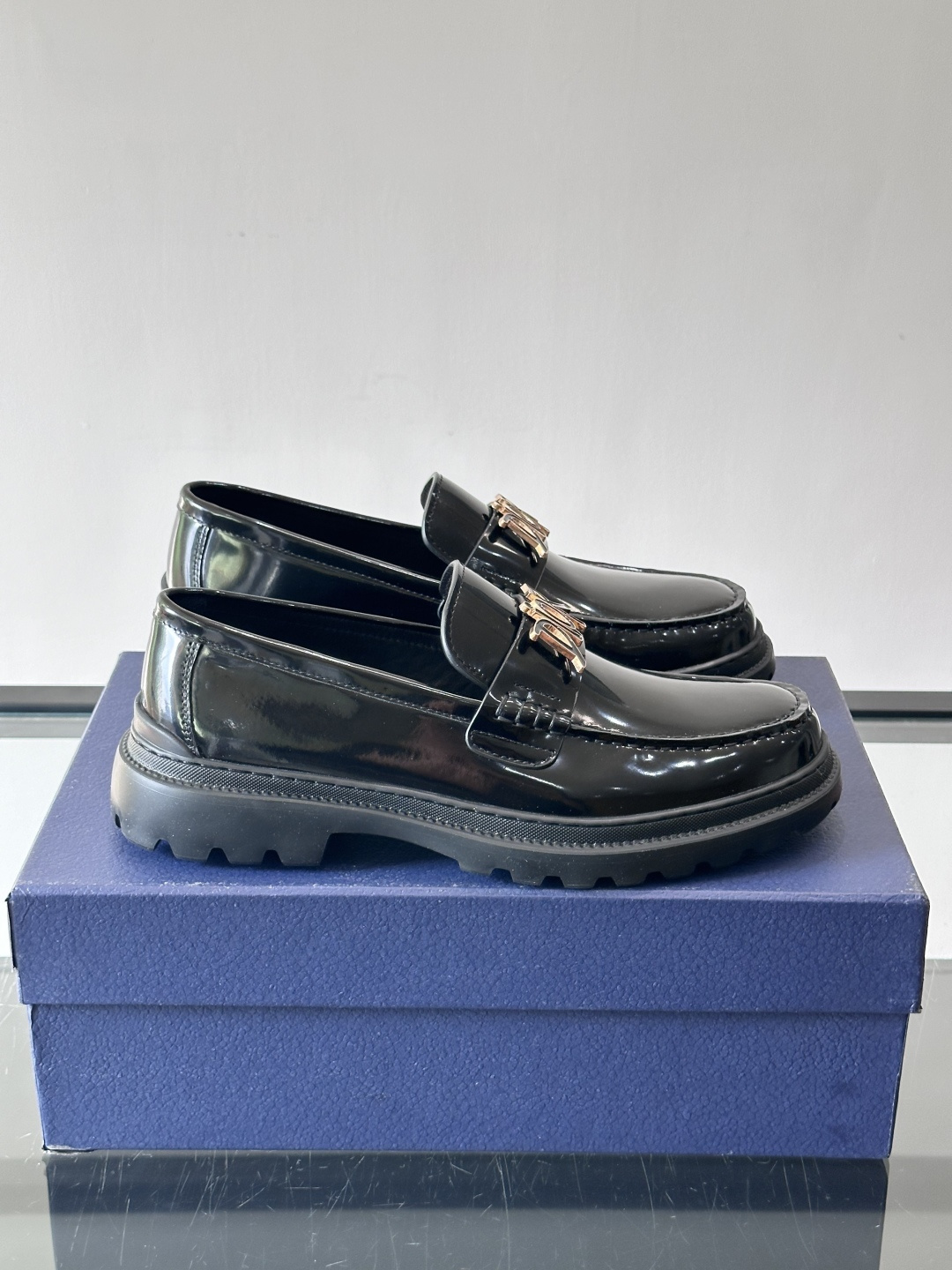 Dior 2026春季男士德比鞋，黑色皮革+Oblique印花拼接，细节满分！厚底橡胶鞋底，防滑又舒适，