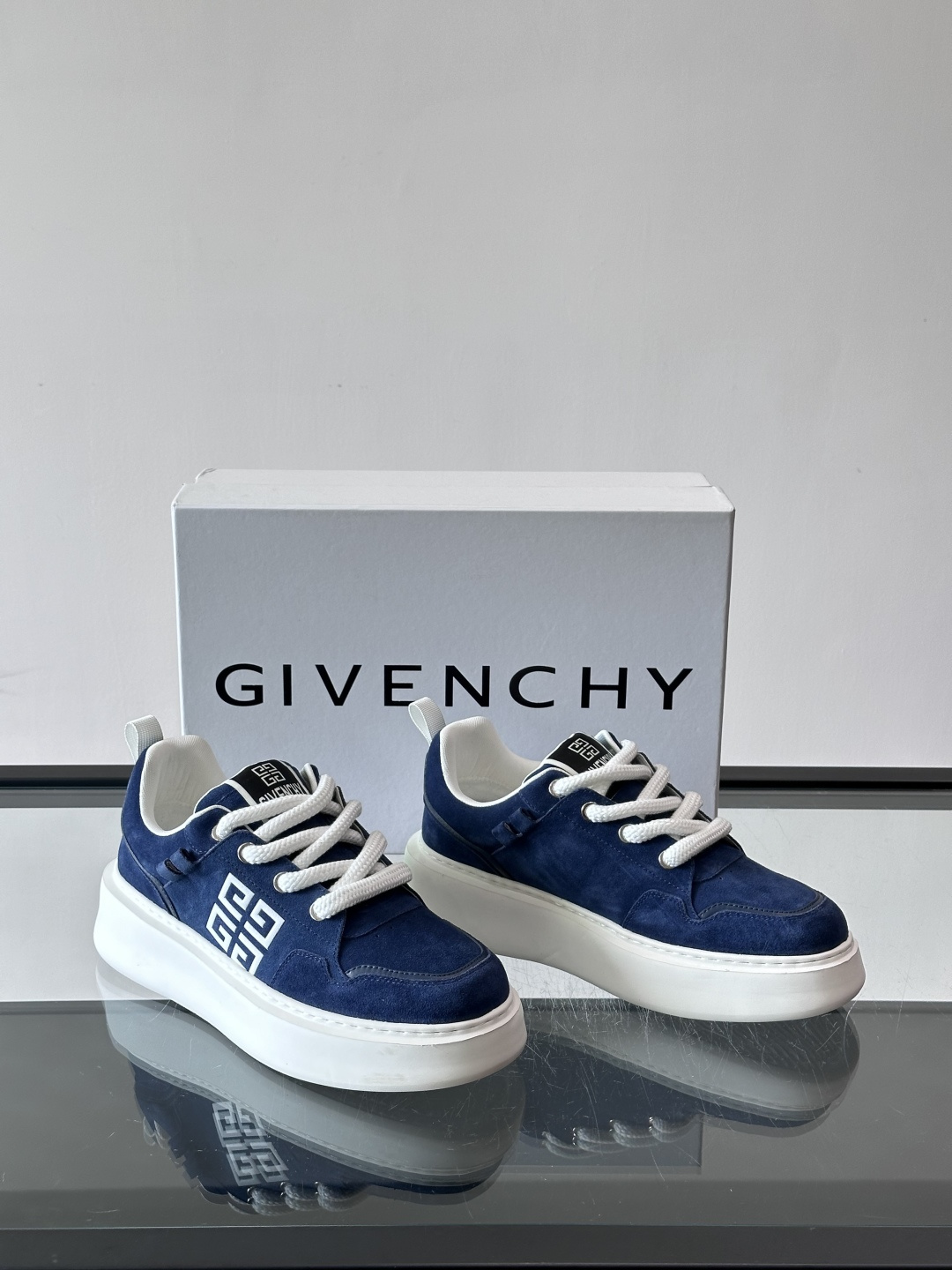 ▫️Gv *y～全新GIV 1男士厚底增高休闲运动鞋，鞋面高品质小牛皮制成！上脚效果帅气有型，增高4CM