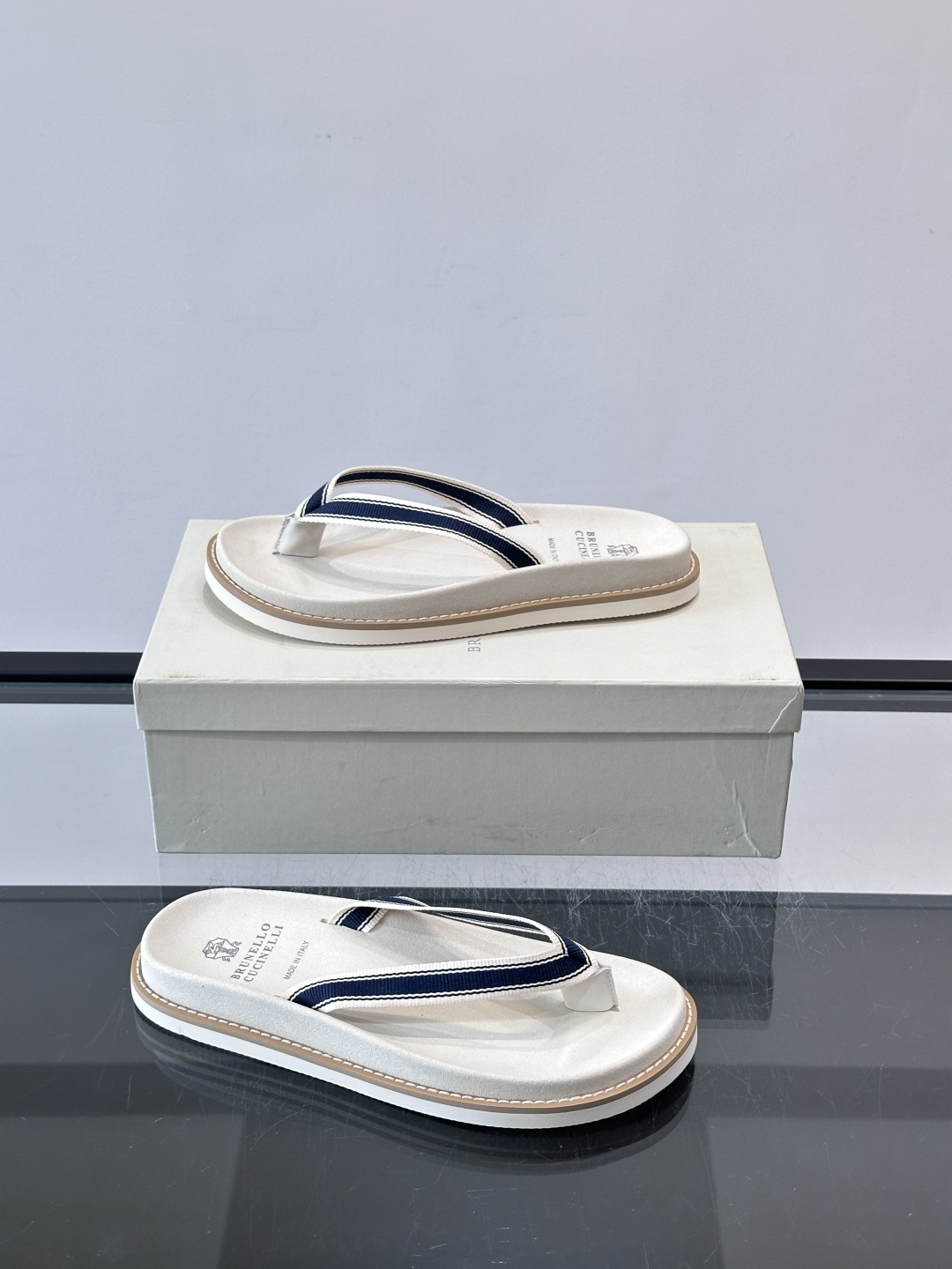 Brunello Cucinelli 男士人字拖​​👞意大利奢侈品牌Brunello Cucinelli
