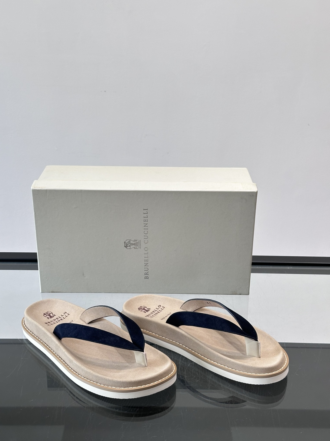 Brunello Cucinelli 男士人字拖​​👞意大利奢侈品牌Brunello Cucinelli