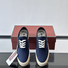 Loro Piana Nantucket Walk帆布鞋,帆布+白色鞋带,简约低调,真皮中底+橡胶鞋底, Loro Piana Nantucket Walk帆布鞋,帆布+白色鞋带,简约低调,真皮中底+橡胶鞋底,