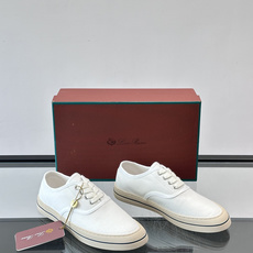 Loro Piana Nantucket Walk帆布鞋,帆布+白色鞋带,简约低调,真皮中底+橡胶鞋底, Loro Piana Nantucket Walk帆布鞋,帆布+白色鞋带,简约低调,真皮中底+橡胶鞋底,