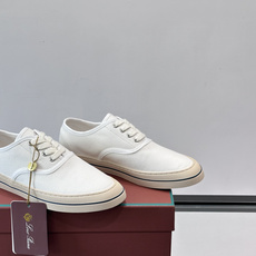 Loro Piana Nantucket Walk帆布鞋,帆布+白色鞋带,简约低调,真皮中底+橡胶鞋底, Loro Piana Nantucket Walk帆布鞋,帆布+白色鞋带,简约低调,真皮中底+橡胶鞋底,