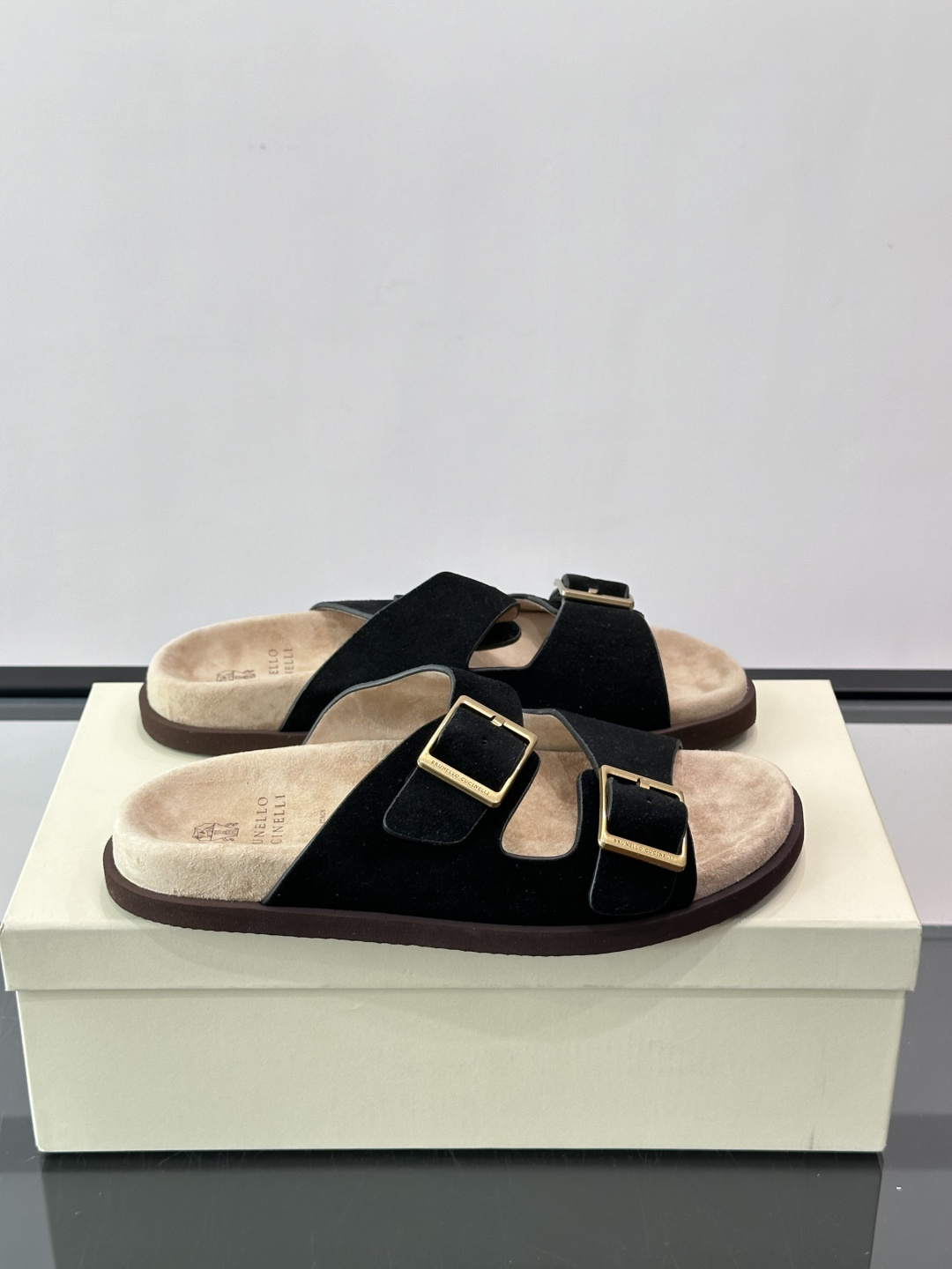 Brunello Cucinelli 男士勃肯凉拖​​💜意大利奢侈品牌Brunello Cucinell