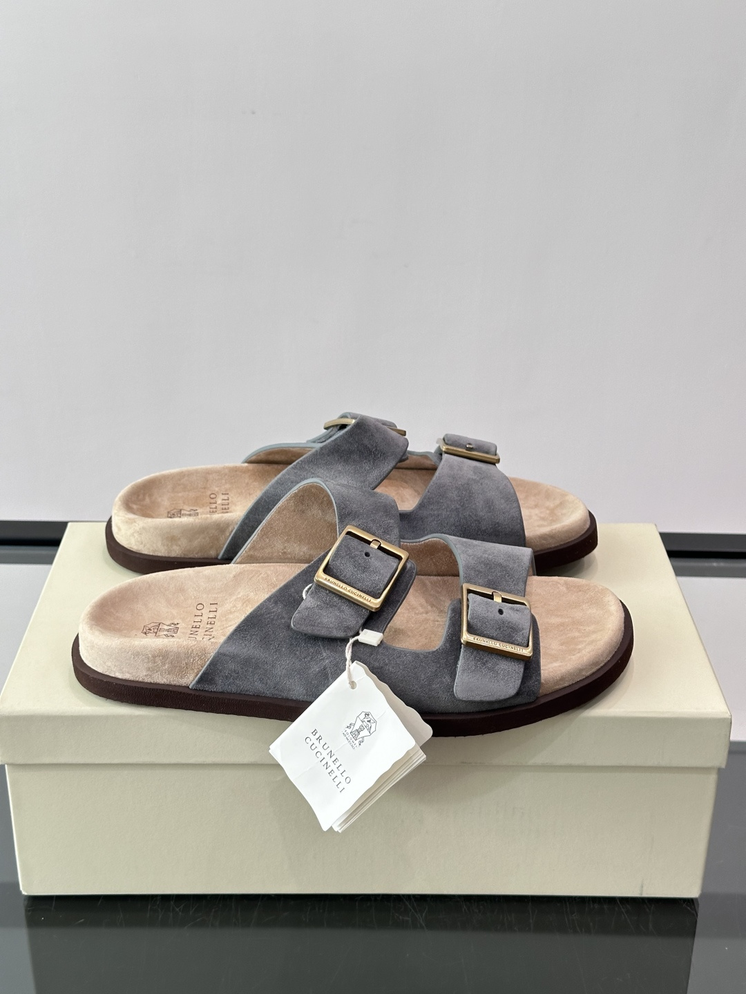 Brunello Cucinelli 男士勃肯凉拖​​💜意大利奢侈品牌Brunello Cucinell