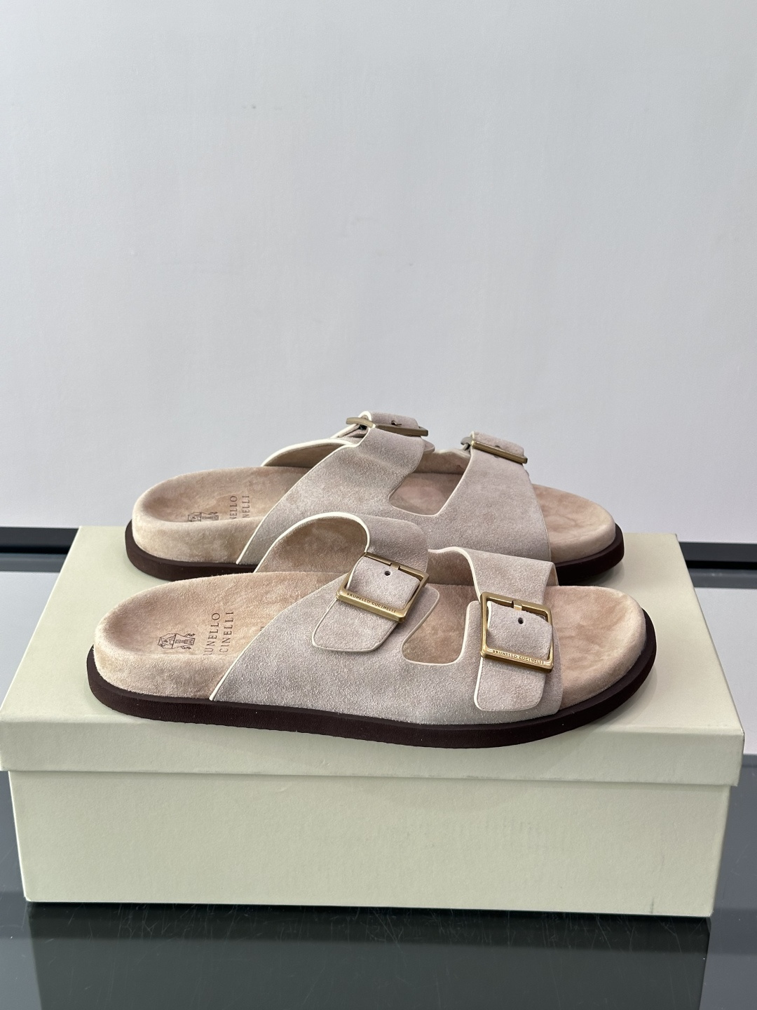 Brunello Cucinelli 男士勃肯凉拖​​💜意大利奢侈品牌Brunello Cucinell