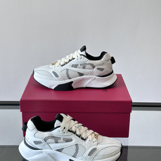 VALENTINO华伦天奴 GARAVANI DEMIVEE 条纹嵌饰网眼织物低帮运动鞋侧面 VLOGO VALENTINO华伦天奴 GARAVANI DEMIVEE 条纹嵌饰网眼织物低帮运动鞋侧面 VLOGO