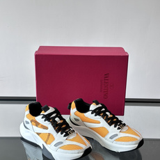 VALENTINO华伦天奴 GARAVANI DEMIVEE 条纹嵌饰网眼织物低帮运动鞋侧面 VLOGO VALENTINO华伦天奴 GARAVANI DEMIVEE 条纹嵌饰网眼织物低帮运动鞋侧面 VLOGO