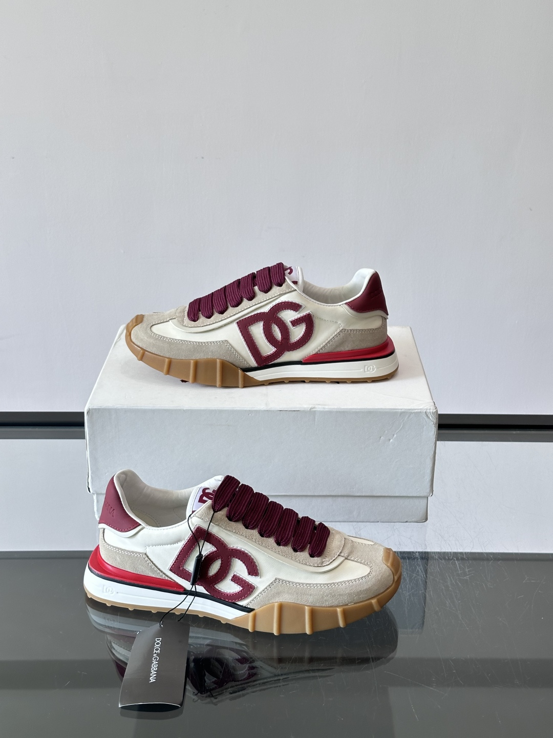 Dolce & Gabbana Cushion运动鞋​​👟杜嘉班纳Cushion系列运动鞋，网面+颜色拼