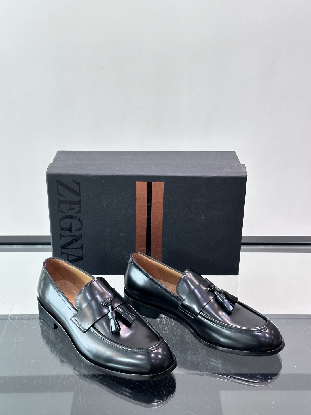 Ermenegildo Zegna 杰尼亚高端男士正装鞋休闲皮鞋，绅士臻享 型男必备 意大利进口牛皮皮胚 头层牛皮鞋面 