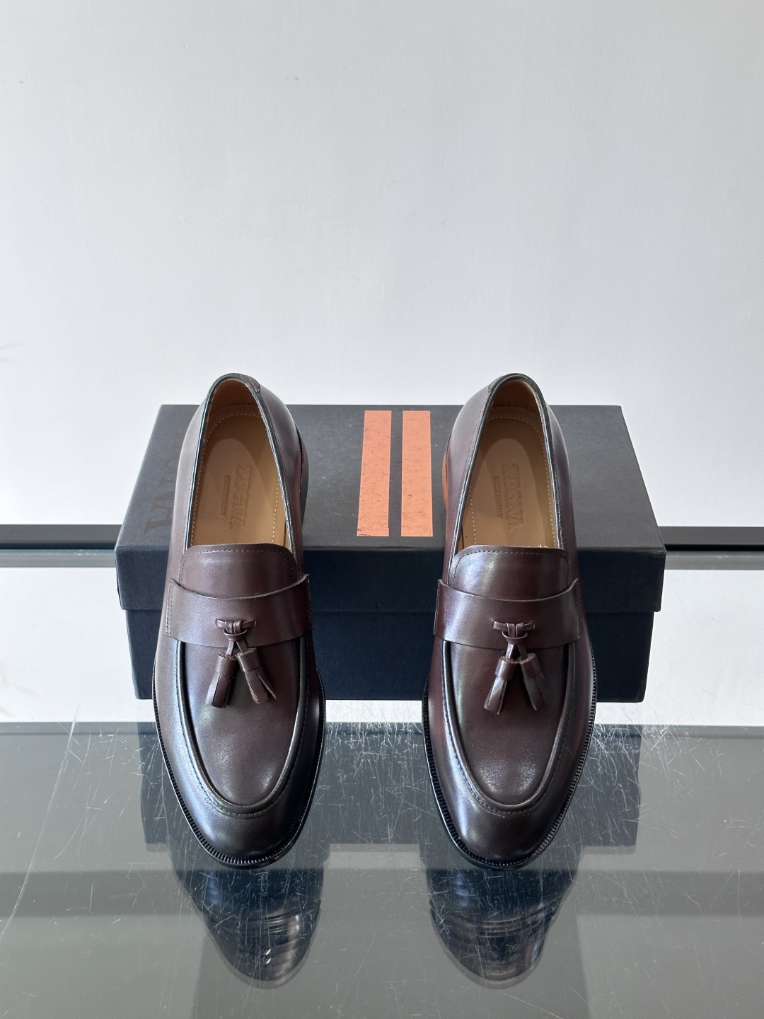 Ermenegildo Zegna 杰尼亚高端男士正装鞋休闲皮鞋，绅士臻享 型男必备 意大利进口牛皮皮胚 头层牛皮鞋面 