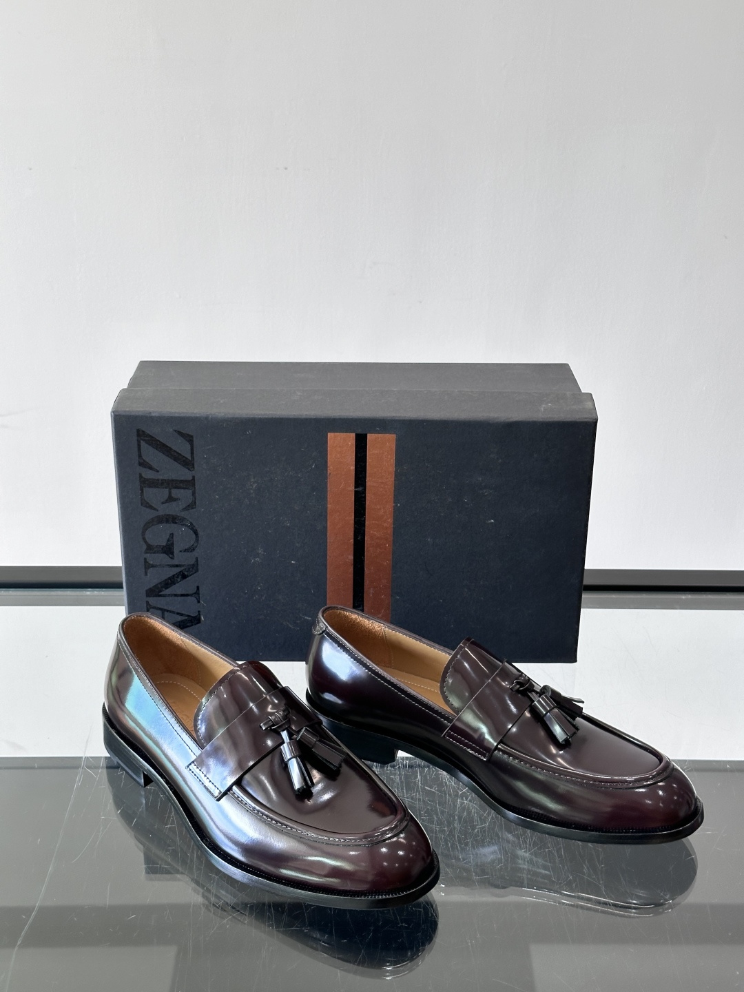 Ermenegildo Zegna 杰尼亚高端男士正装鞋休闲皮鞋，绅士臻享 型男必备 意大利进口牛皮皮胚 头层牛皮鞋面 