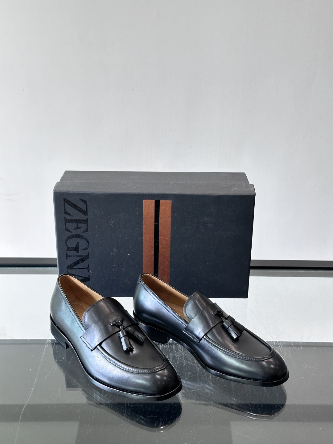 Ermenegildo Zegna 杰尼亚高端男士正装鞋休闲皮鞋，绅士臻享 型男必备 意大利进口牛皮皮胚 头层牛皮鞋面 