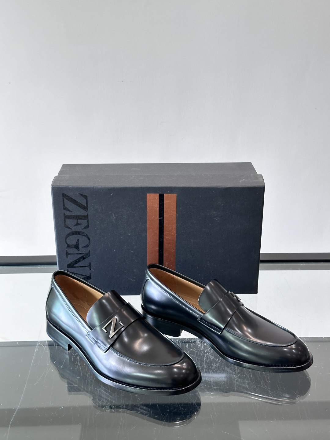 Ermenegildo Zegna 杰尼亚高端男士正装鞋休闲皮鞋，绅士臻享 型男必备 意大利进口牛皮皮胚 头层牛皮鞋面 