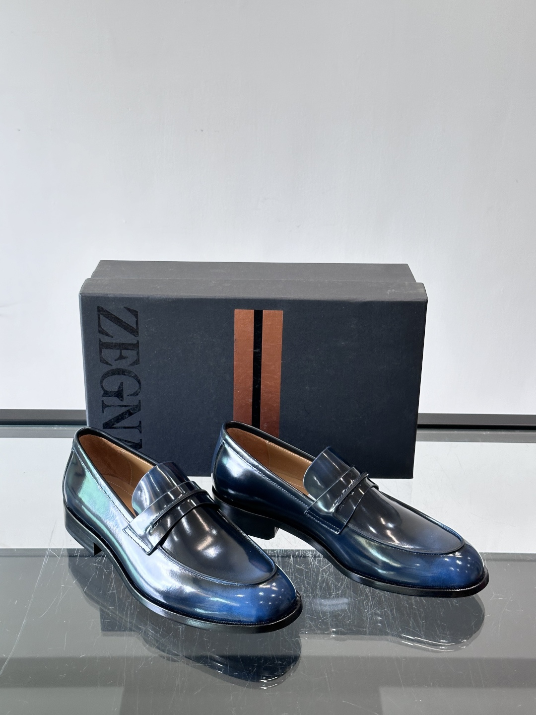 Ermenegildo Zegna 杰尼亚高端男士正装鞋休闲皮鞋，绅士臻享 型男必备 意大利进口牛皮皮胚 头层牛皮鞋面 