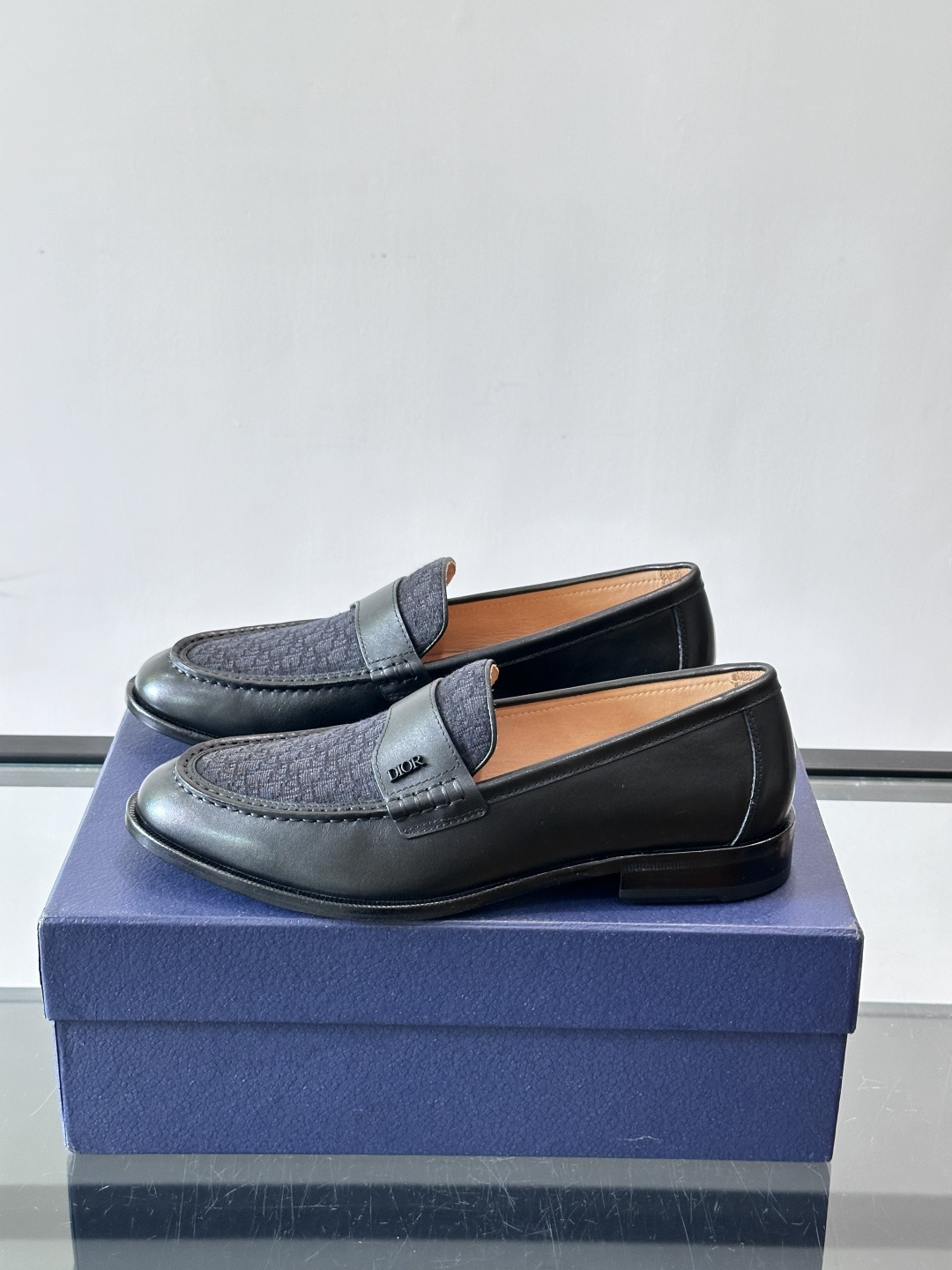 Dior Oblique Canvas Spliced Loafers