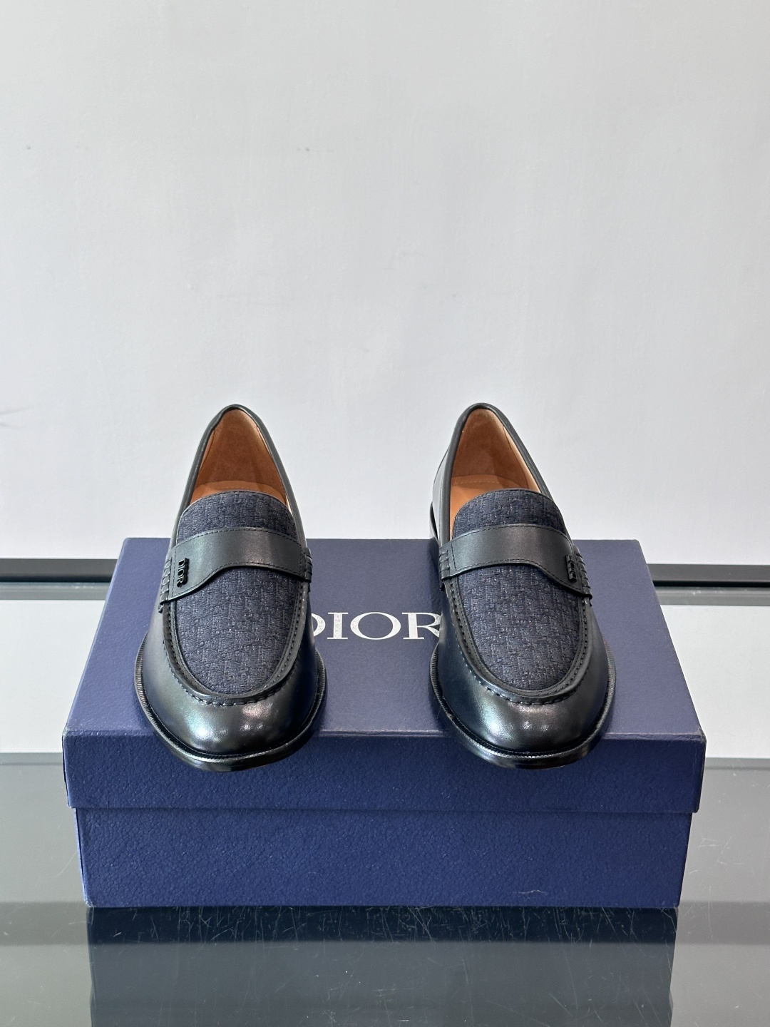 Dior Oblique Canvas Spliced Loafers