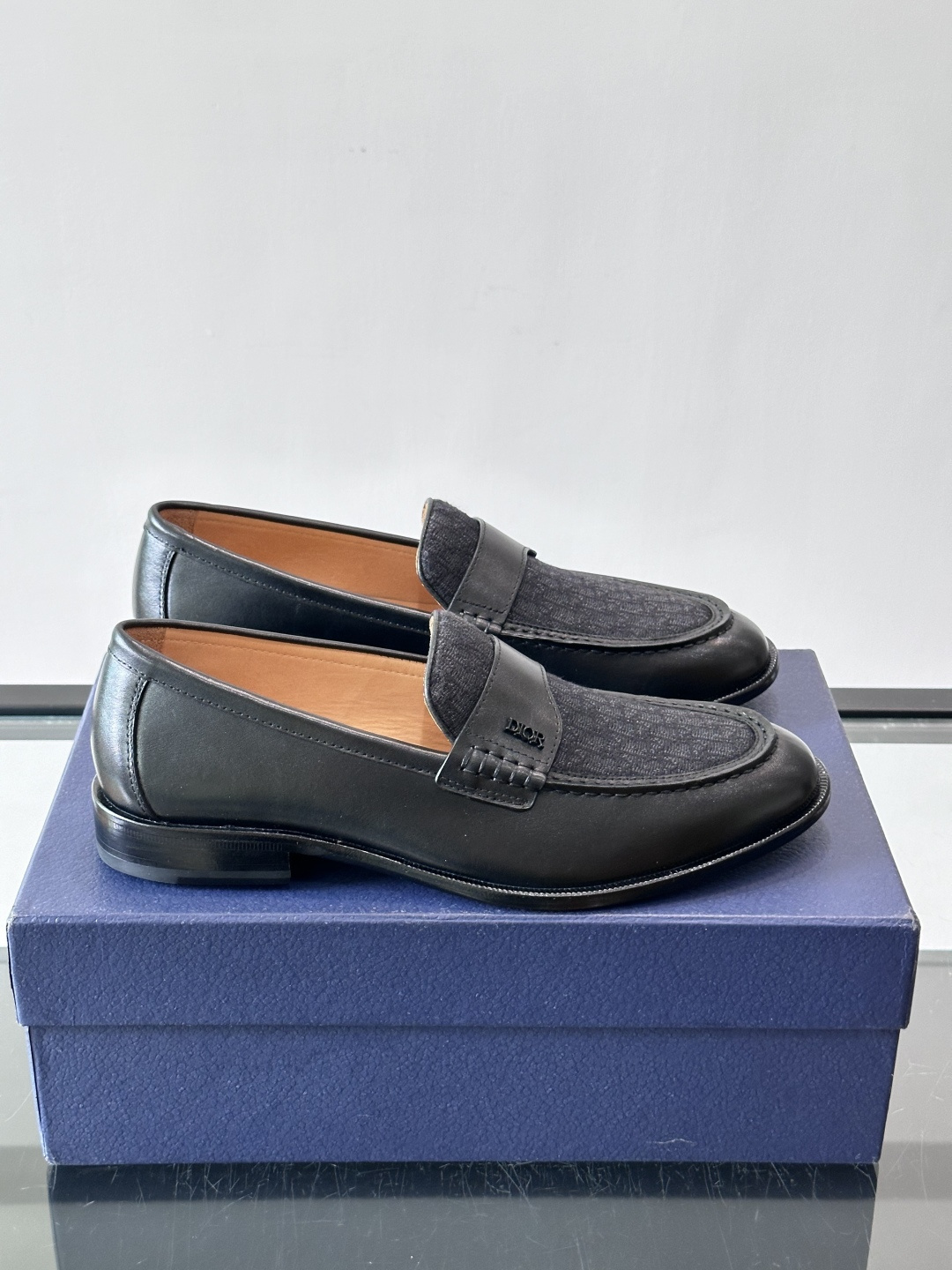 Dior Oblique Canvas Spliced Loafers