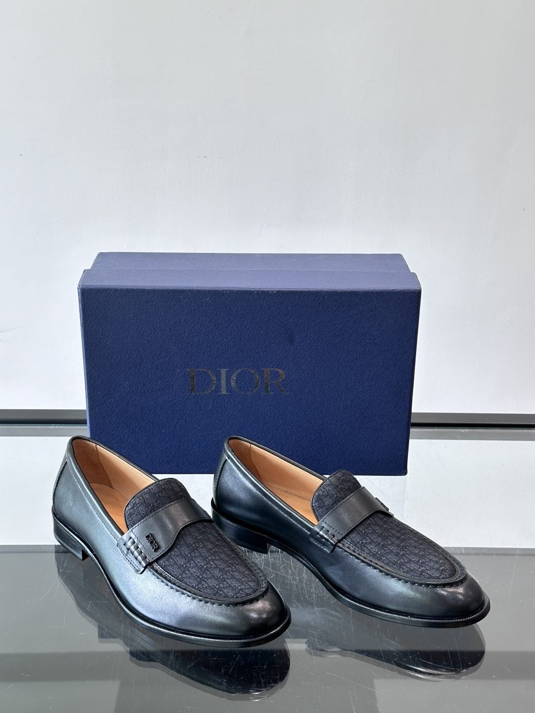 Dior Oblique Canvas Spliced Loafers