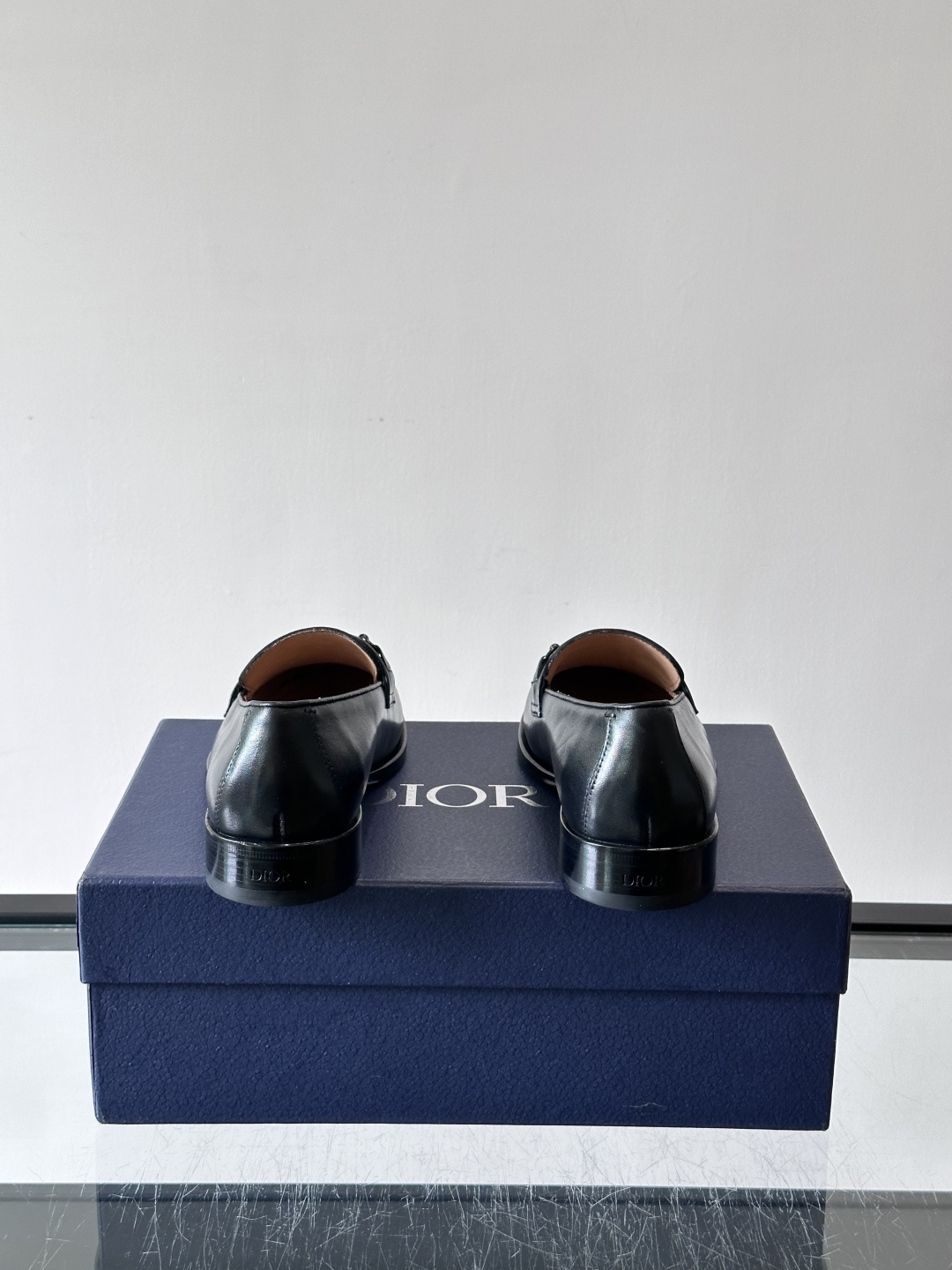 Dior CD Buckle Leather Loafers