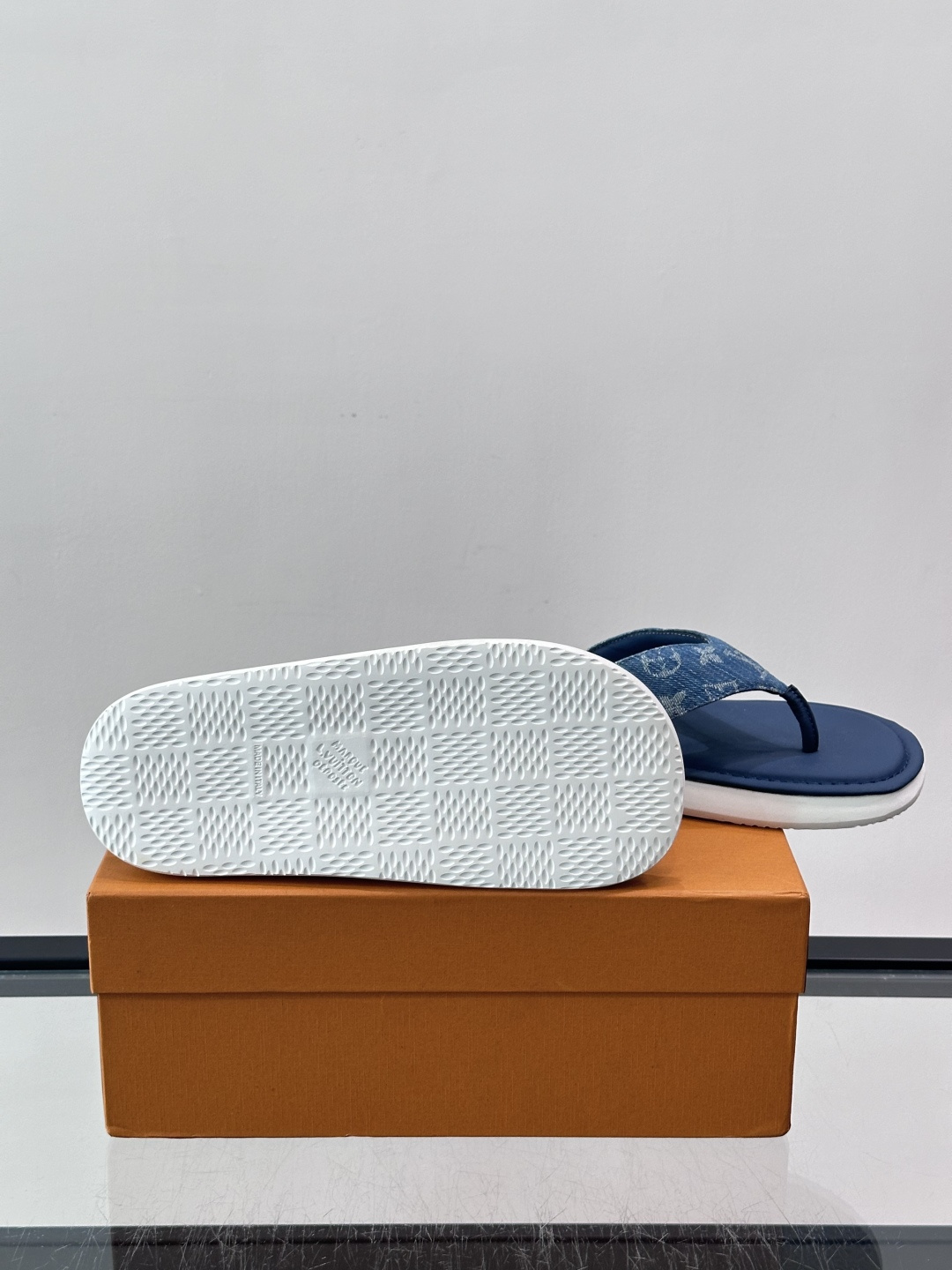 LV Monogram Denim Flip Flops