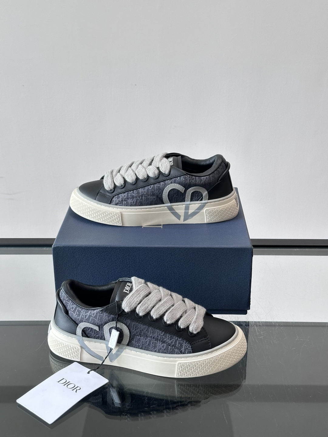 Dior Oblique CD Heart Platform Sneakers