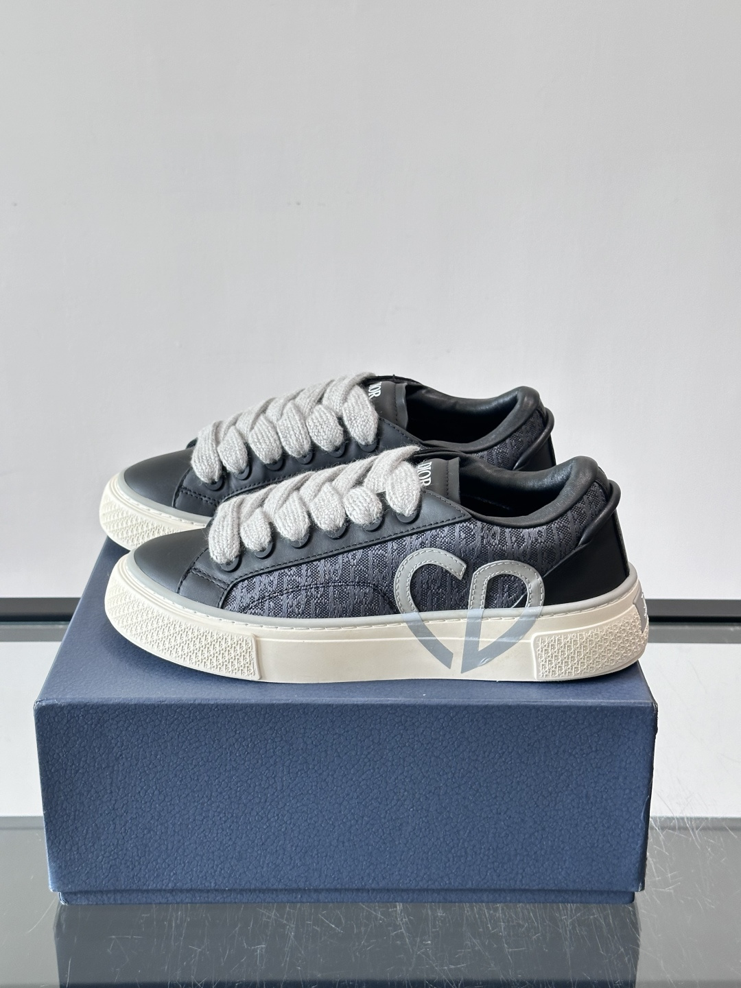 Dior Oblique CD Heart Platform Sneakers