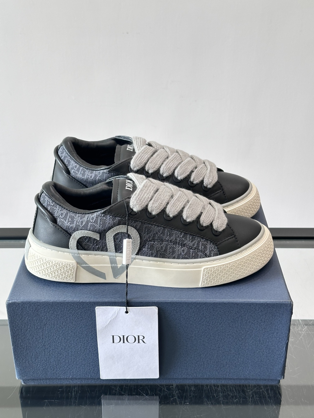 Dior Oblique CD Heart Platform Sneakers