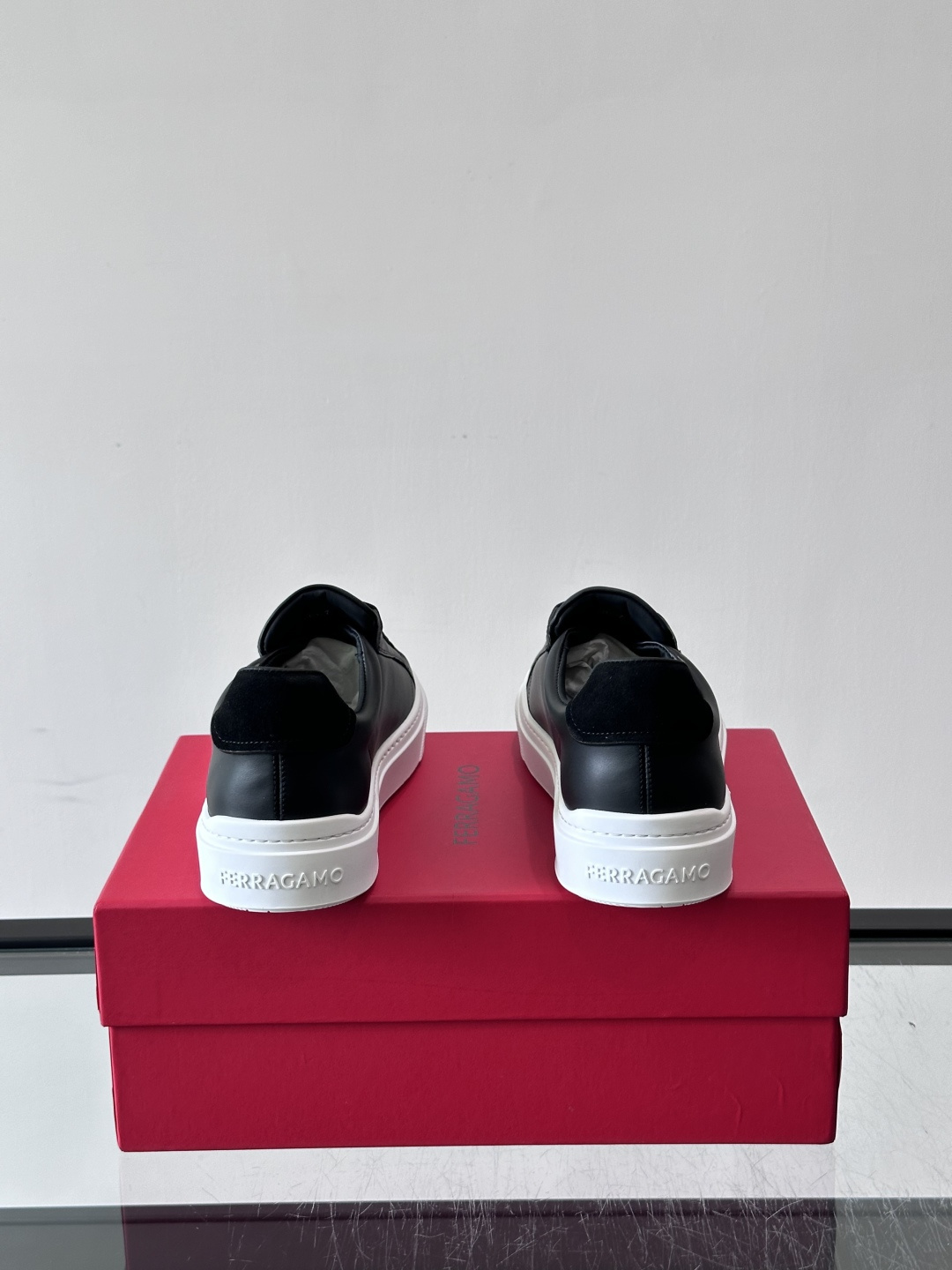 Ferragamo Black Gancini Sneakers