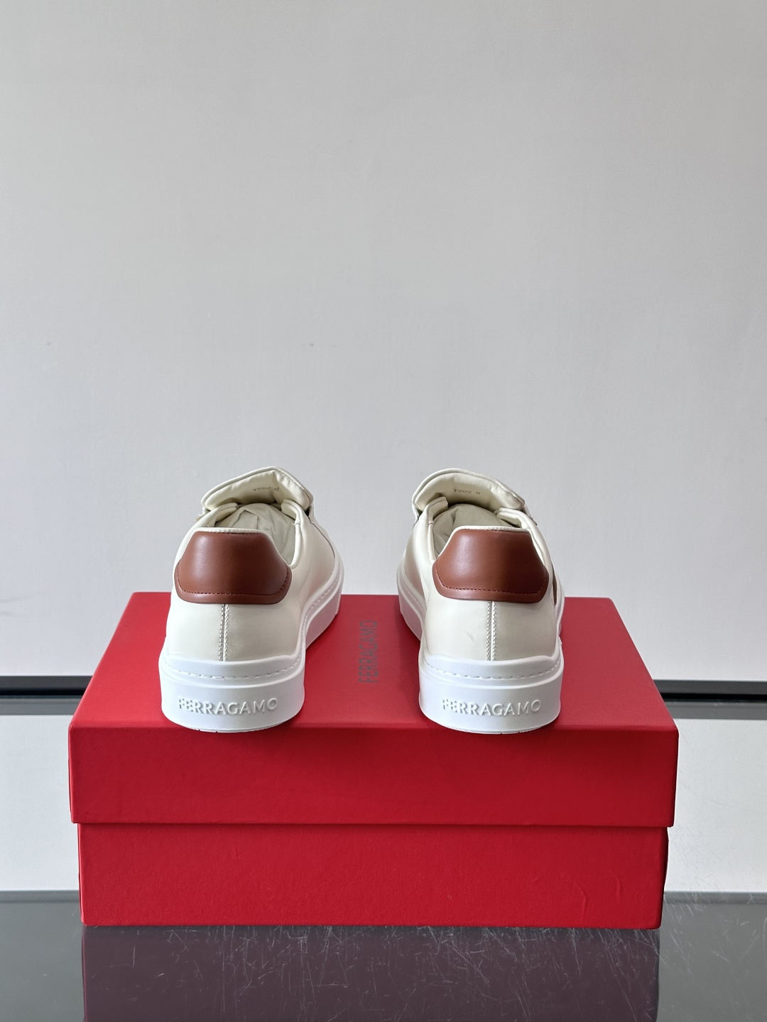 Ferragamo Gancini Leather Sneakers