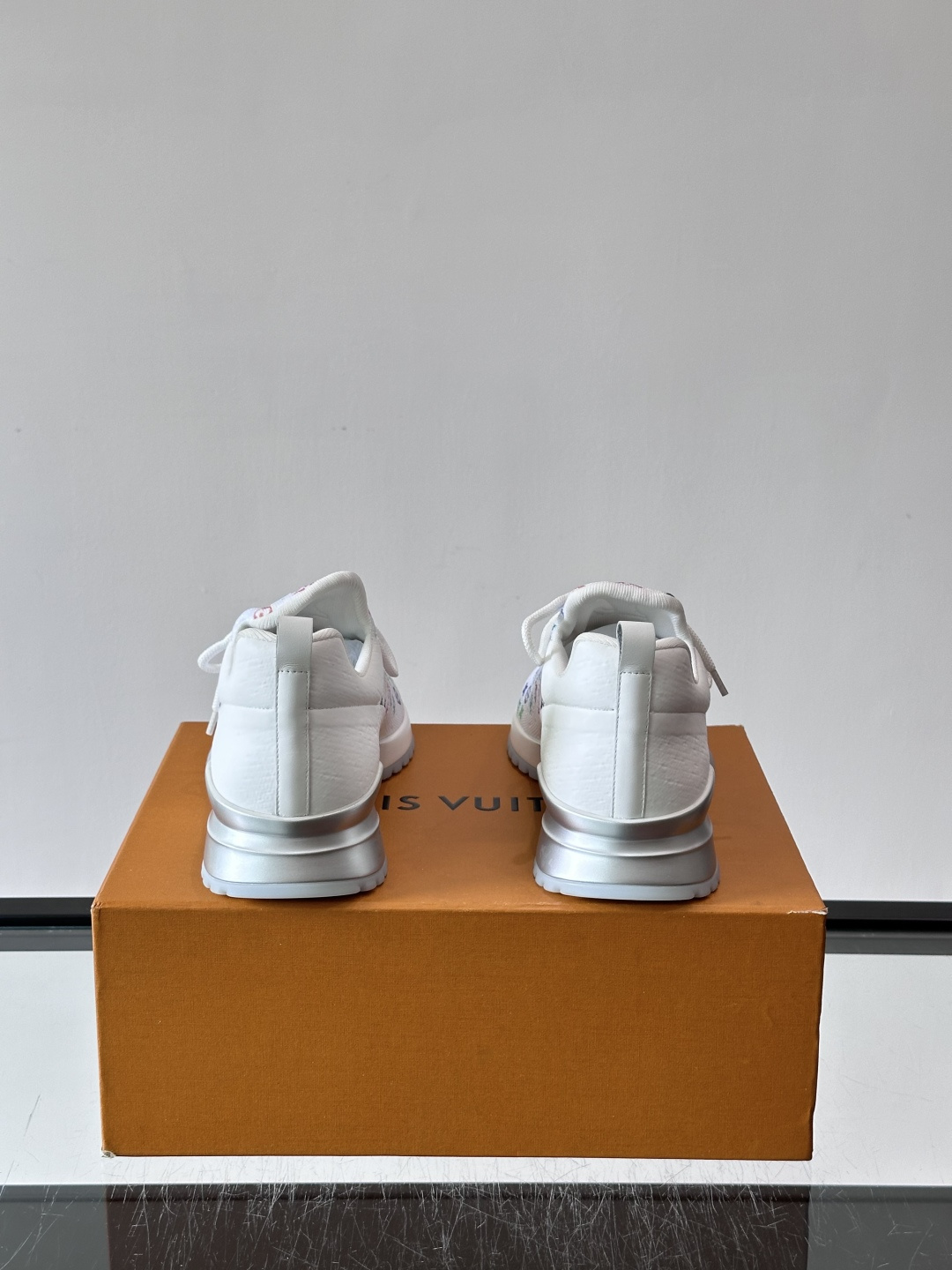 LV White Colorful Monogram Knit Sneakers