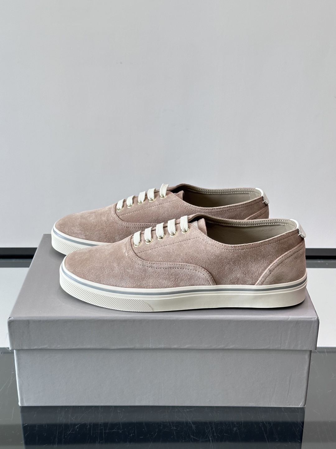 Brunello Cucinelli Pink Suede Sneakers