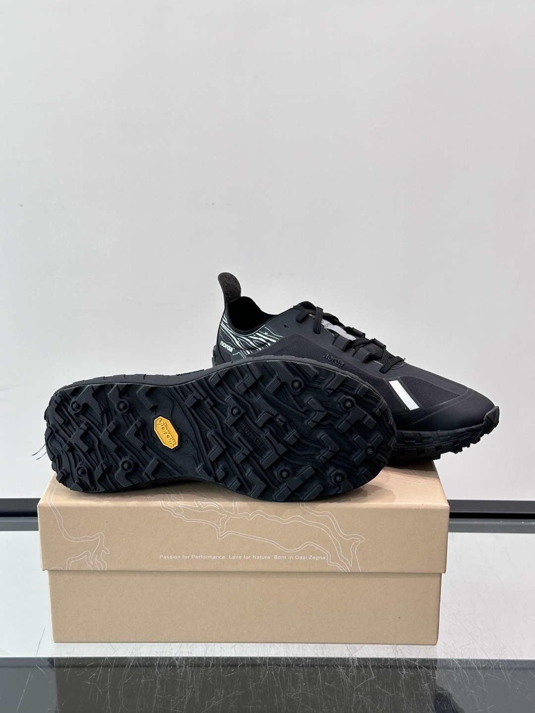 Zegna Norda Black Hiking Sneakers