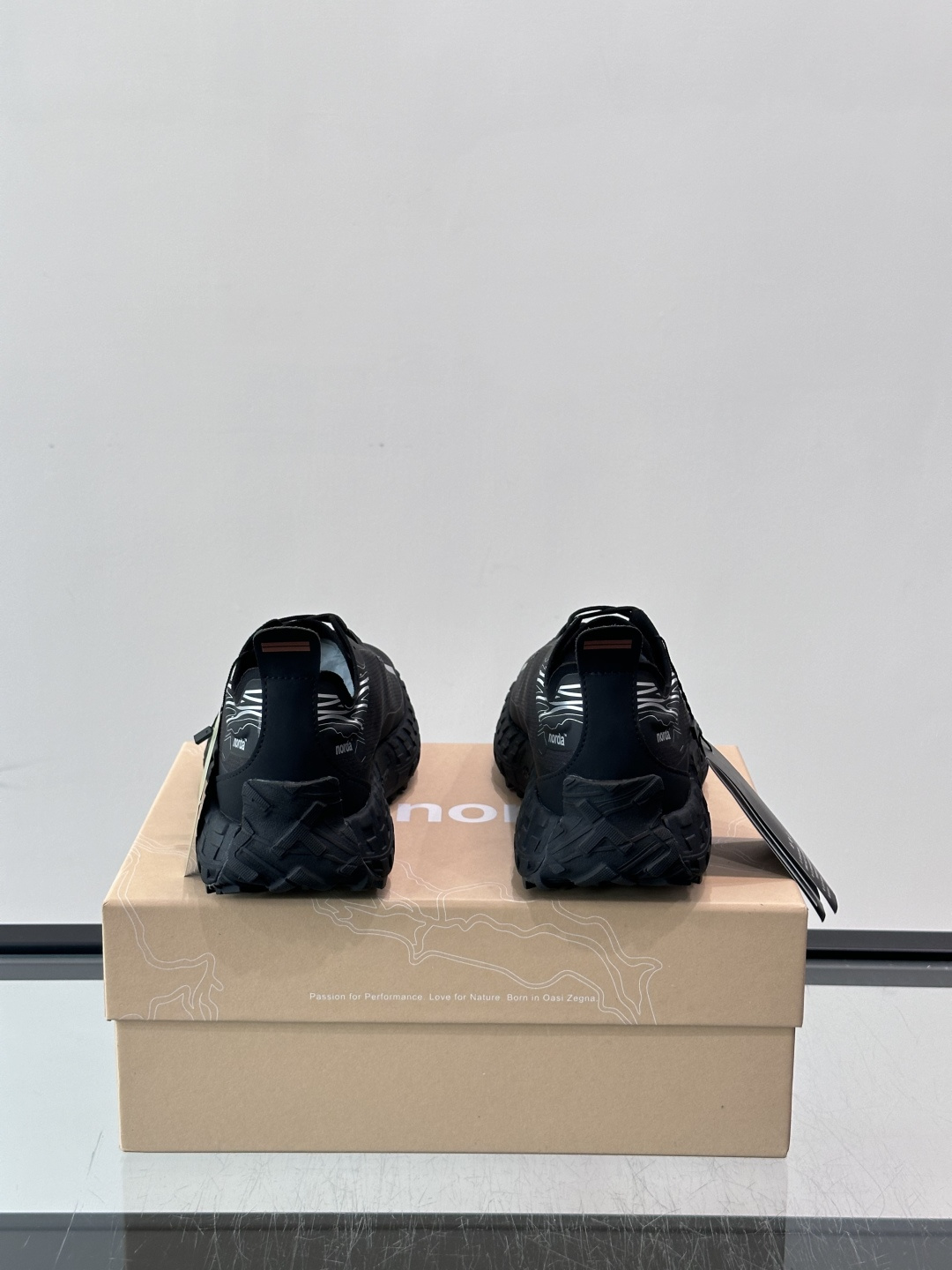 Zegna Norda Black Hiking Sneakers