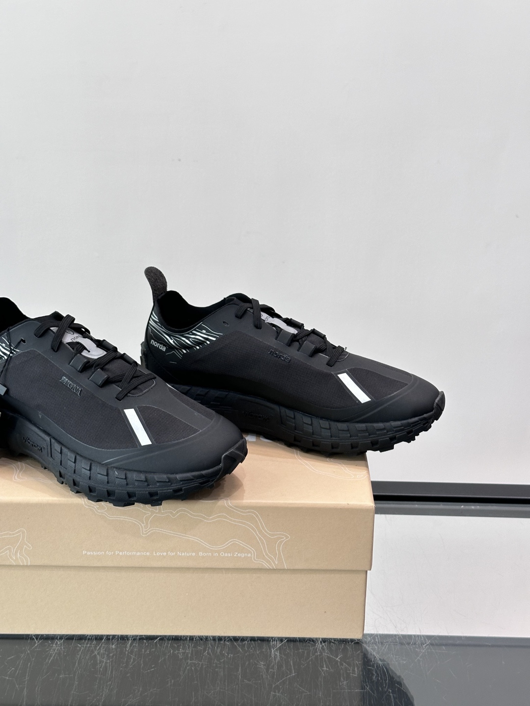 Zegna Norda Black Hiking Sneakers
