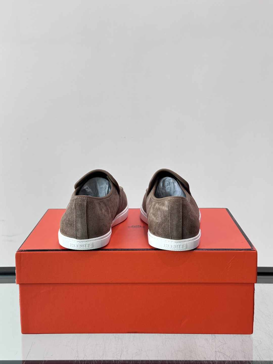 Hermès Suede Kelly Slip-On Loafers